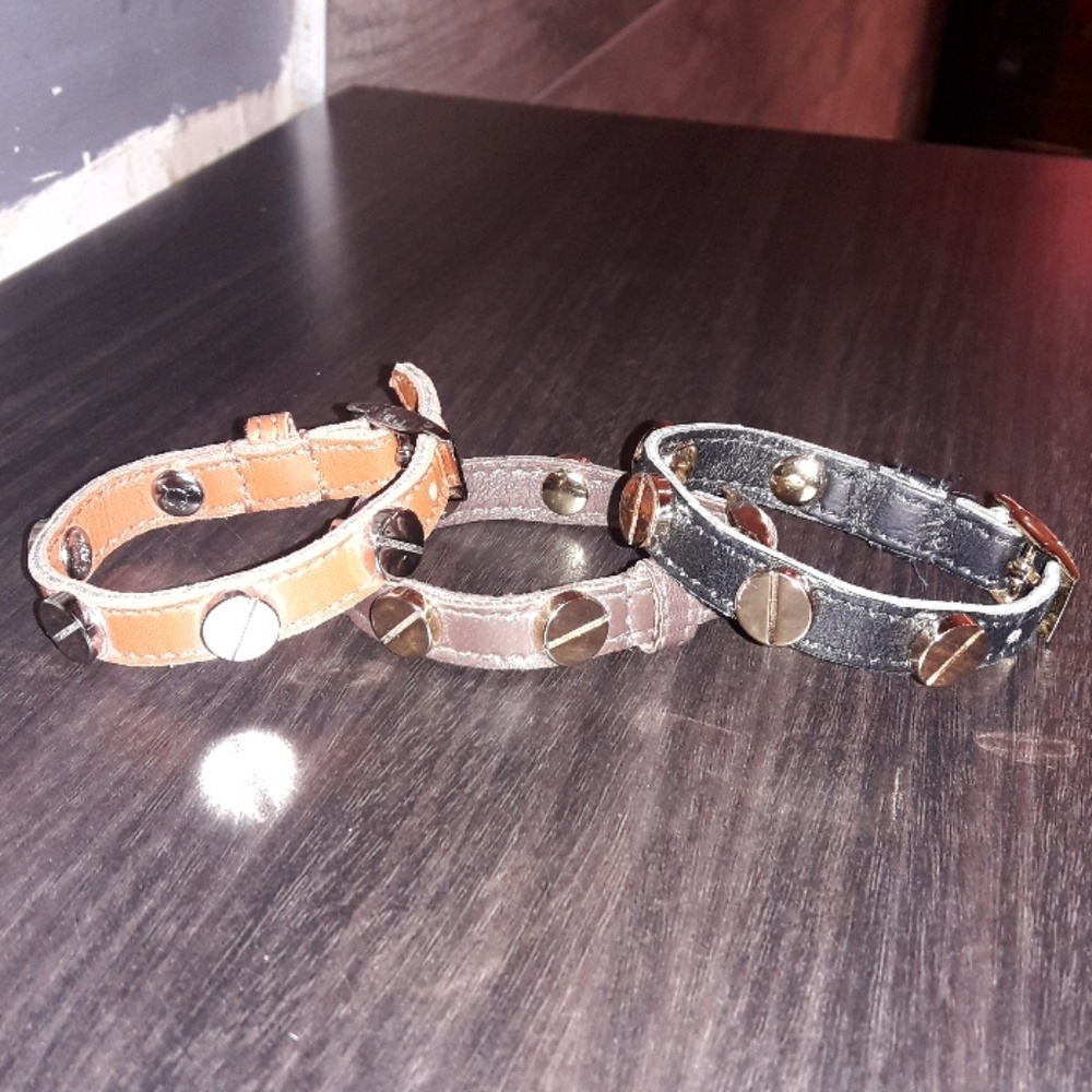 Bundles of 3 leather bracelt cc skye - Picture 4 of 7